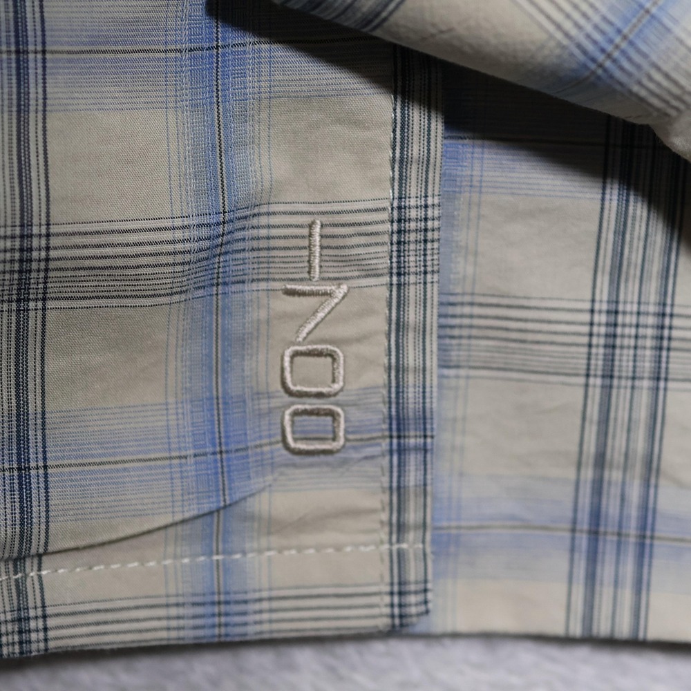 Blackhawk Warrior Wear 1700 Shirt Mens 3XL Beige Blue Plaid Tactical Pocket - Picture 4 of 10